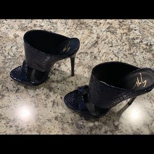 Female Size 6.5 Giuseppe Zanotti Mule Shoes, Color Purple!